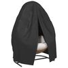 vidaXL Double Egg Chair Cover Black &Oslash;146x210 cm 420D Oxford