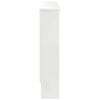vidaXL Radiator Cover High Gloss White 112 x 19 x 81.5 cm