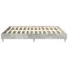vidaXL Bed Frame No Mattress Concrete Grey 200x200 cm Engineered Wood