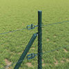 vidaXL Fence Post Green 10 x 0.4 m (25 mm mesh) Steel and PVC