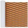 vidaXL Boat Mat Striped Brown and Black 190 x 70 cm EVA