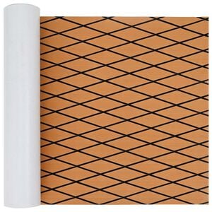 vidaXL Boat Mat Striped Brown and Black 190 x 70 cm EVA