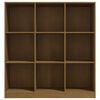 vidaXL Book Cabinet/Room Divider Honey Brown 104x33.5x110 cm Pinewood