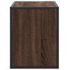 vidaXL TV Cabinet Brown Oak 80x31x39.5 cm Engineered Wood and Metal