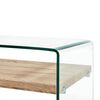 vidaXL Coffee Table Clear 98x45x31 cm Tempered Glass
