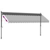 vidaXL Retractable Awning Anthracite 400x150 cm Fabric and Steel