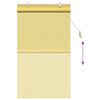 vidaXL Roller Blind with Curtains Manual Yellow 80 x 160 cm Bamboo