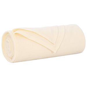 vidaXL Throw Blanket Cream 280 x 210 cm 0.79 kg Fleece