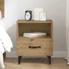 vidaXL Bedside Cabinet Artisan Oak 40 x 35 x 47.5 cm Engineered Wood