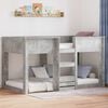 vidaXL Bunk Bed for Kids Concrete Grey 80 x 200 cm Engineered Wood