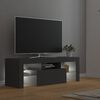 vidaXL TV Cabinet with LED Lights Grey 120x35x40 cm