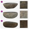 vidaXL Riverstone basin Light Grey 45 x 35 x 15 cm River Stone
