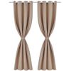 vidaXL Blackout Curtains 2 pcs with Metal Eyelets 135x175 cm Cream