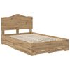 vidaXL Bed Frame with Drawer Artisan Oak 120 x 200 cm Engineered Wood