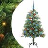 vidaXL Artificial Christmas Tree Green 150 cm PVC and Metal