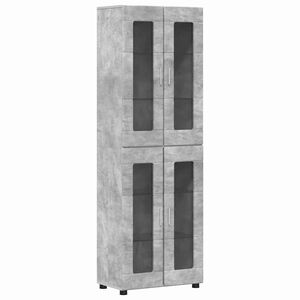 vidaXL Highboard FLORIN Concrete Grey 60 x 35 x 182 cm Engineered Wood