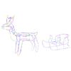 vidaXL Reindeer and Sleigh Christmas Decoration LOVIISA 240 LEDs