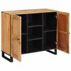 vidaXL Highboard with Door Brown 40 x 33.5 x 110 cm Solid Mango Wood