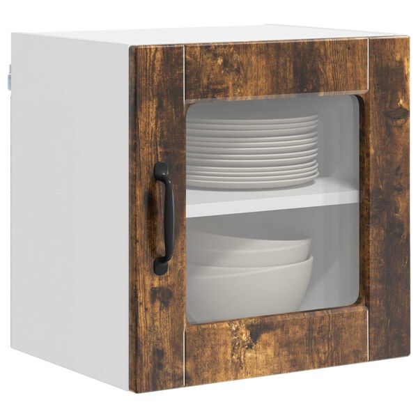 vidaXL Kitchen Cabinet Smoked Oak 40 x 31 x 40 cm Engineered Wood