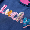 Kids' T-shirt with Long Sleeves Navy Blue 140