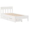 vidaXL Bed Frame without Mattress White 90x190 cm Single Solid Wood Pine
