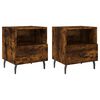 vidaXL Bedside Cabinets 2 pcs Smoked Oak 40x35x47.5 cm Engineered Wood