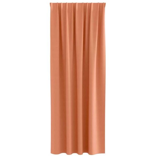vidaXL Blackout Curtains with Rings 2 pcs Terracotta 225 x 140 cm