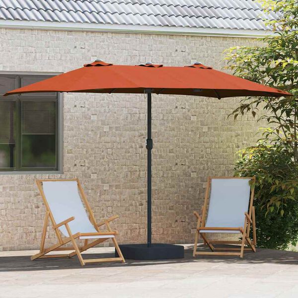 vidaXL Garden Parasol Terracotta 385 x 209 x 244 cm Fabric
