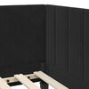 vidaXL Corner Bed Frame with Headboard Black 80 cm x 200 cm Velvet