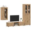 vidaXL TV Cabinet Set with Drawer FLORIN Artisan Oak Engineered Wood