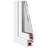 vidaXL Basement Window "RISOR" 100x50 cm Tilt&Turn DIN Left White