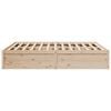 vidaXL Bed Frame without Mattress 200x200 cm Solid Wood Pine