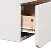 vidaXL Bedside Table with Drawer White 39 x 34 x 33 cm Solid pinewood