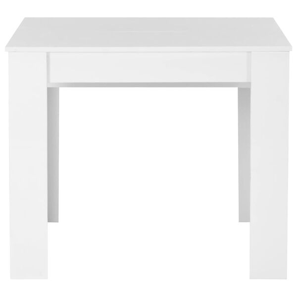 vidaXL Extendable Dining Table High Gloss White 175x90x75 cm