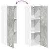 vidaXL Hanging Cabinet Concrete Grey 30 x 31 x 100 cm Engineered Wood