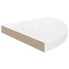 vidaXL Floating Corner Shelf High Gloss White 35x35x3.8 cm MDF