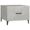 vidaXL Coffee Table with Metal Legs 2 pcs Concrete Grey 50x50x40 cm