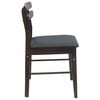 vidaXL Dining Chair 2 pcs Light Brown and Black Solid Wood