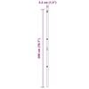 vidaXL Fence Post Other 26 pcs Grey 3.2 x 3.2 x 200 cm Steel