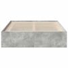 vidaXL Bed Frame without Mattress Concrete Grey 150x200 cm King Size King Size