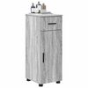 vidaXL Bathroom Cabinet with Drawer Grey Sonoma 30 x 35 x 80 cm