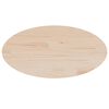vidaXL Table Top 60x30x2.5 cm Solid Wood Pine Oval