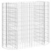 vidaXL Gabion Raised Bed Galvanised Iron 120x50x100 cm