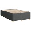 vidaXL Bed Frame without Mattress Dark Grey Double Fabric