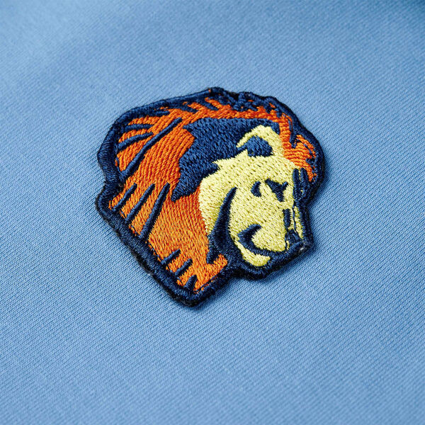 Kids' Hooded Sweatshirt Blue and Soft Yellow 116