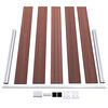 vidaXL Garden Fence WPC 180x105 cm Brown
