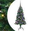 vidaXL Corner Artificial Christmas Tree Green 120 cm PVC and Metal