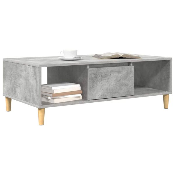 vidaXL Coffee Table Concrete Grey 103.5 x 60 x 35 cm Engineered Wood