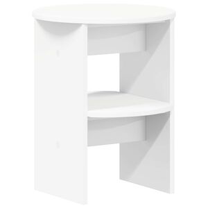 vidaXL Side Cabinet White &Oslash;40 x 50 cm Engineered Wood