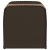 vidaXL Storage Bench with Cushion Brown 80x51x52 cm Poly Rattan